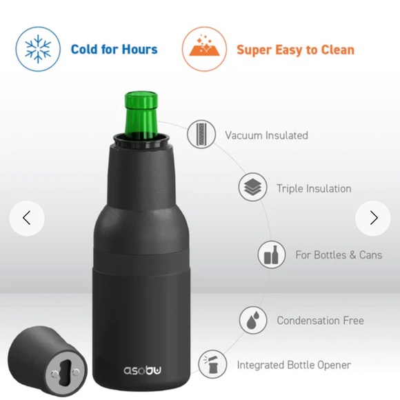 Asobu Black Frosty Beer Cooler keeps your beer chilled for hours! - Picture 1 of 17